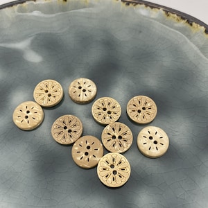 Coconut Button Light Mandala Coconut Button 130
