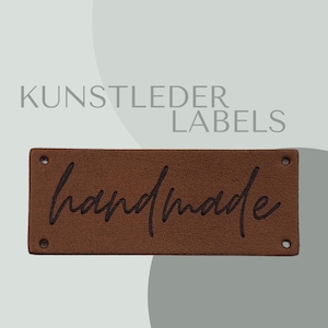 handmade artificial leather label own production
