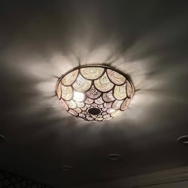 Flush Mount ceiling light, ceiling light fixture, Moroccan Ceiling Lights, semi flush mount ceiling light