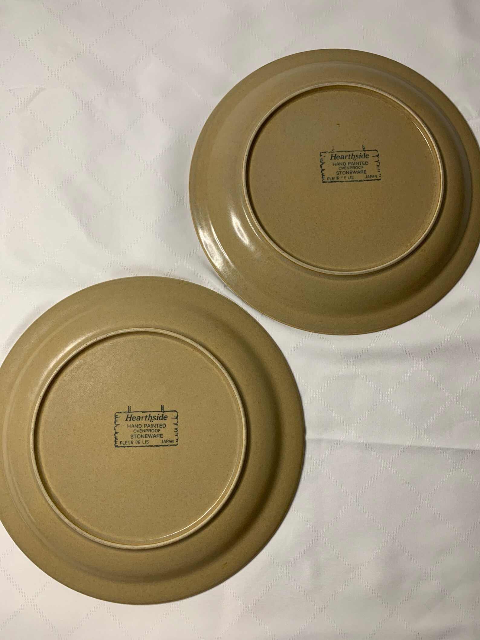 Vintage Hearthside Hand Painted Oven Proof Stoneware Plates Etsy