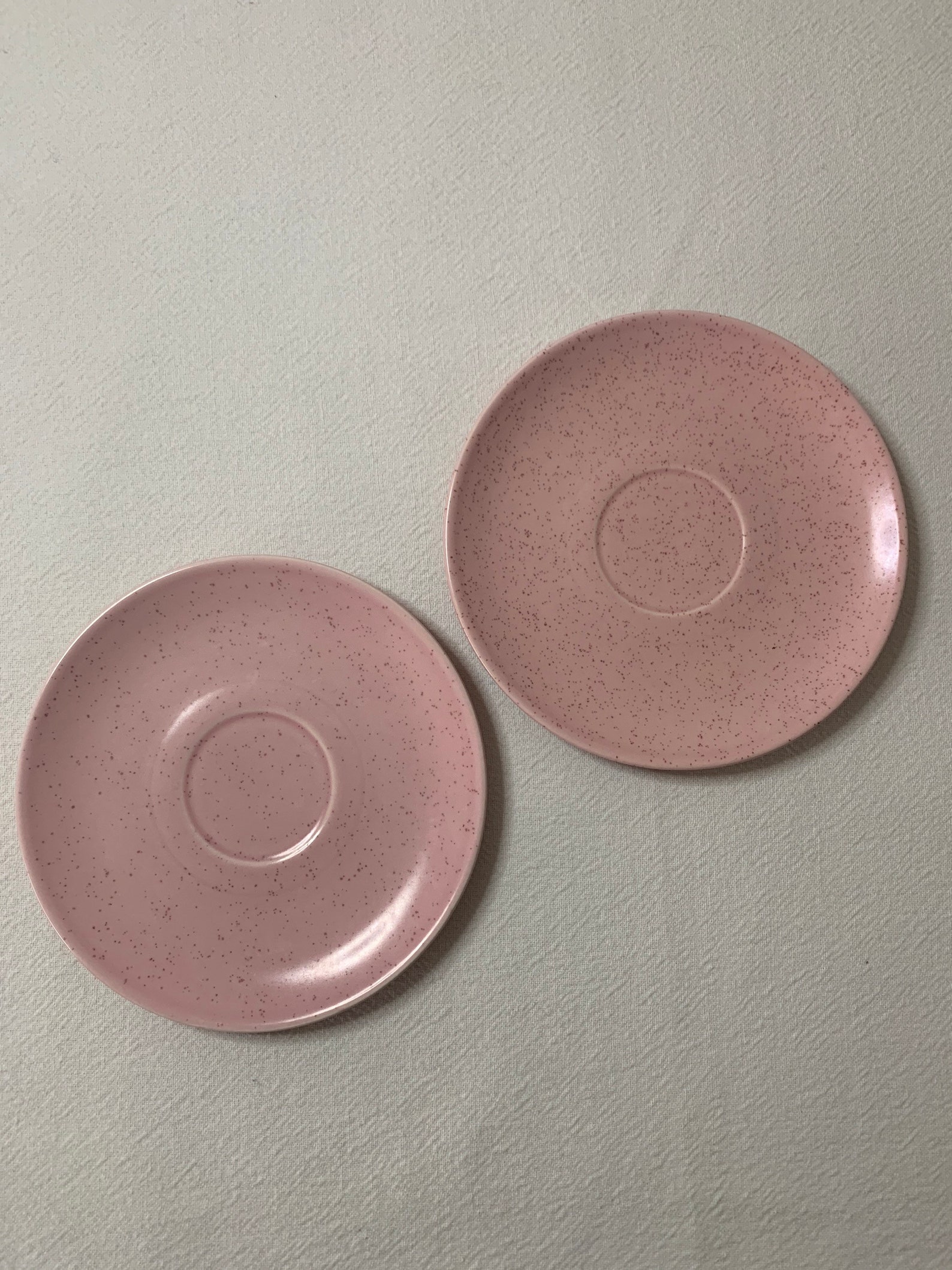 Monterey Pottery Made in California Midcentury Modern Pink Speckled