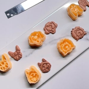 Dogs Polymer Clay Earring Cutter, Hand Cutter.