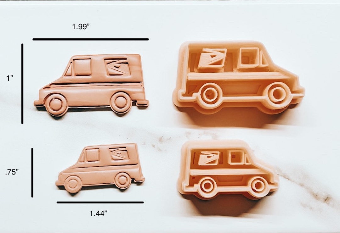 Mail Truck Mail Cutter Polymer Clay Earring Cutter Hand Clay Etsy