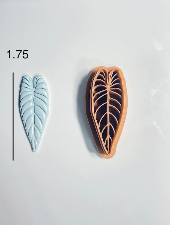 Melanochrysum Leaf Polymer Clay Earring Cutter, Hand Clay Cutter