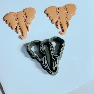 Ellie Elephant Cutter Polymer Clay Earring Cutter, Clay Cutter.