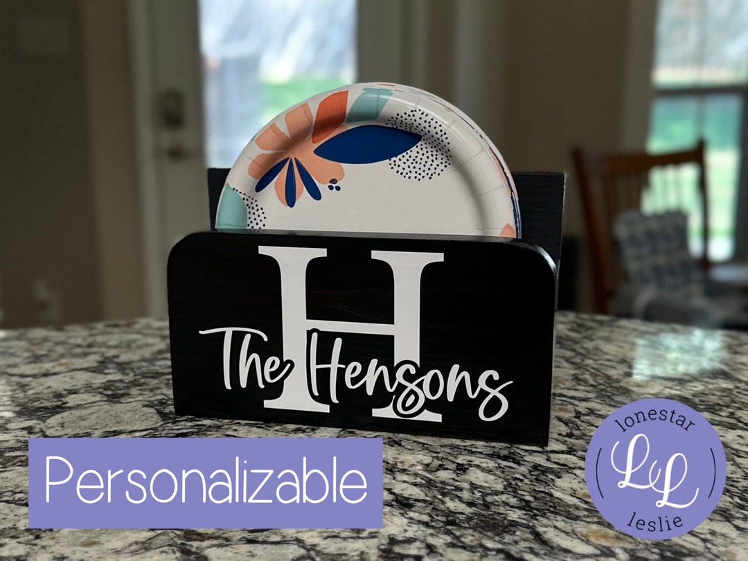 Small Paper Plate Holder 7 Disposable Dessert Plate Holder Etsy