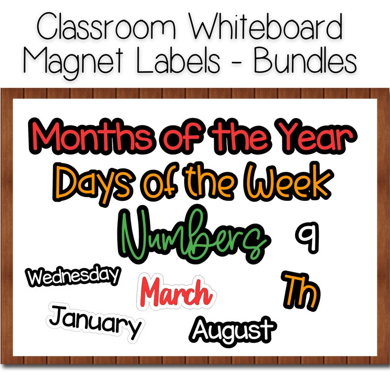 Classroom Whiteboard Bundle Whiteboard Label Bundle Etsy