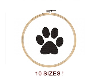 DOG PAW embroidery design. Animal paw design. Embroidery paw. Cat paw