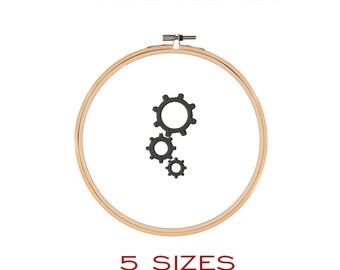 Diseño de bordado GEARS. Herramientas de trabajo máquina de bordar archivo