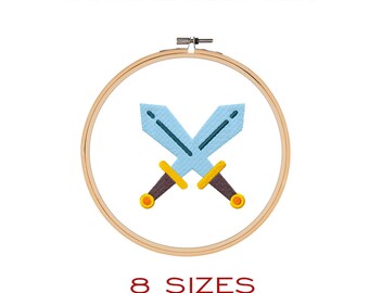 SWORD embroidery design. Dagger machine embroidery file