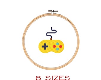 Joystick Embroidery Design, Play Station File (8 Sizes)