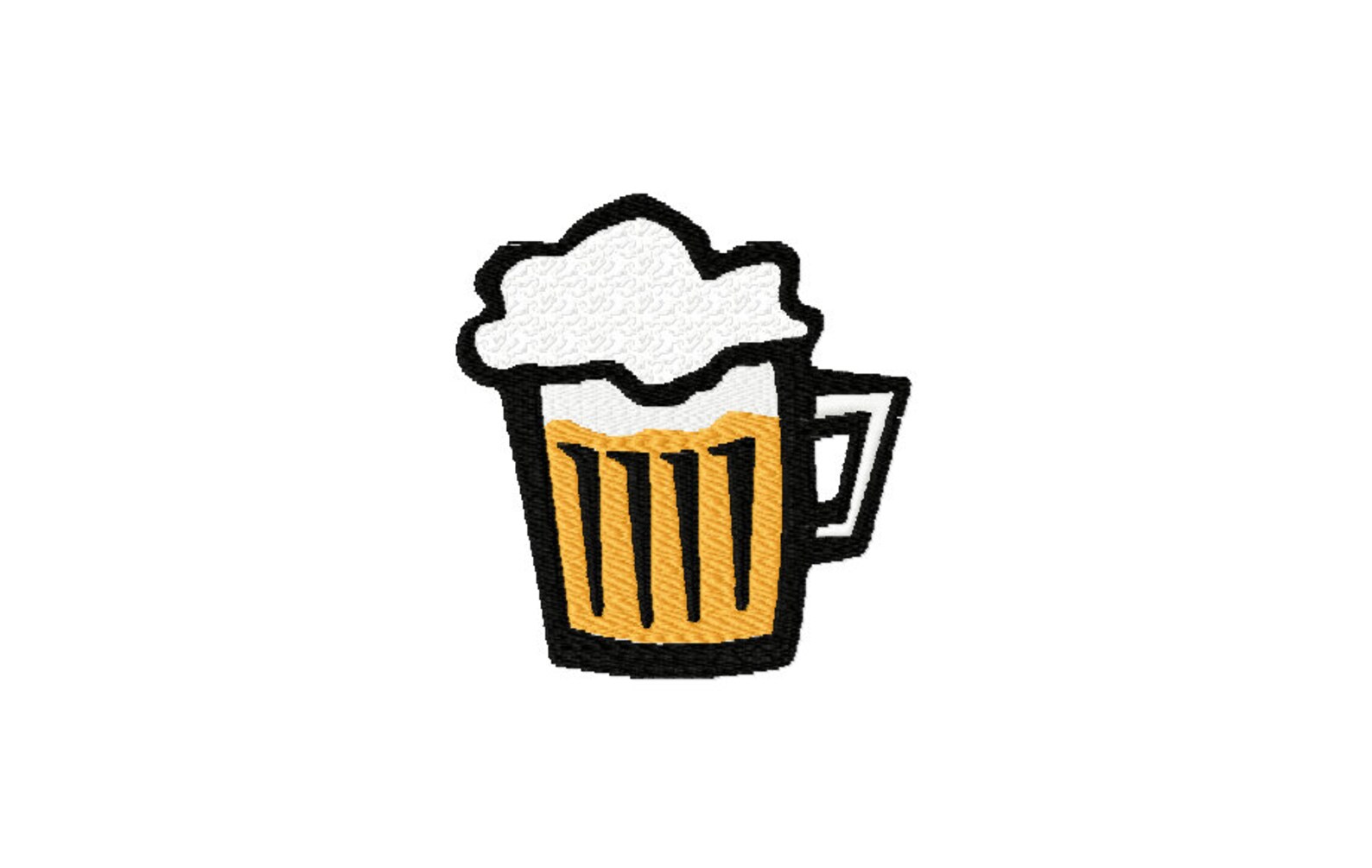 BEER MUG Embroidery Design. Ale Machine Embroidery File Etsy UK