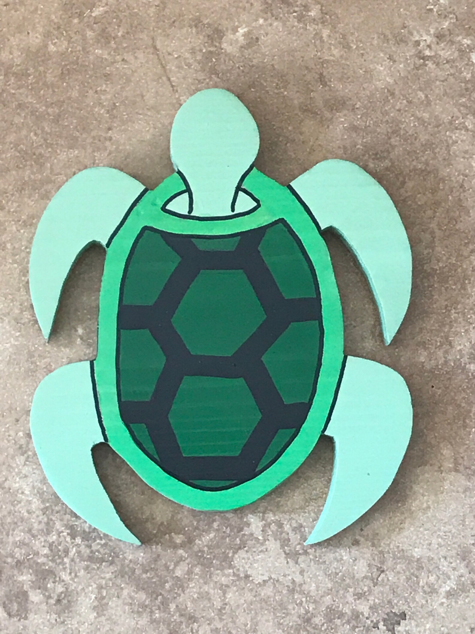 Turtle wall hanging. 9.5 x 8. Etsy
