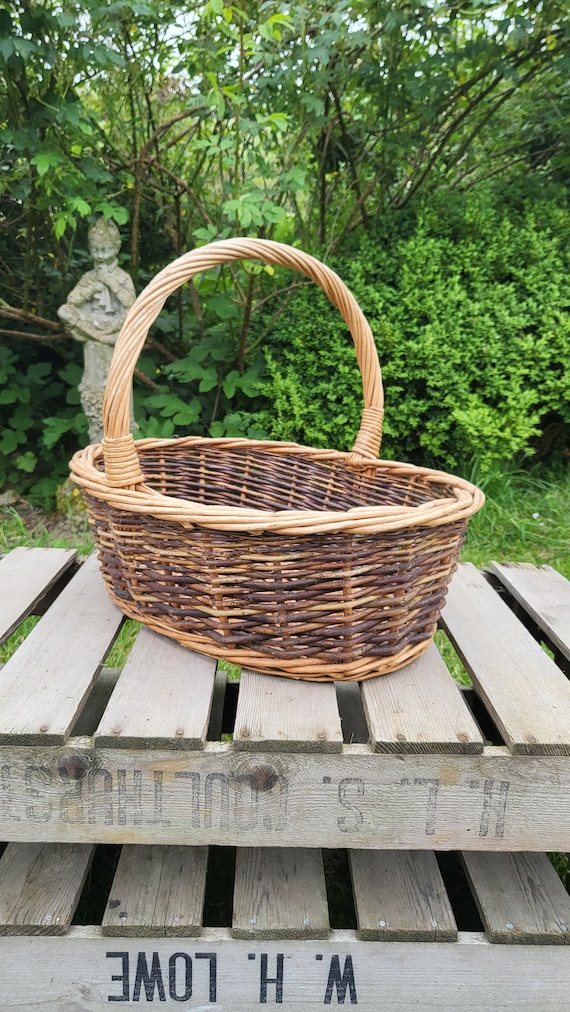 Wicker Shopping Basket With Handle, Wicker Basket, Shopping Basket