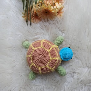 Marley la tartaruga / modello giocattolo all&#39;uncinetto / amigurumi / giocattoli / animale di peluche