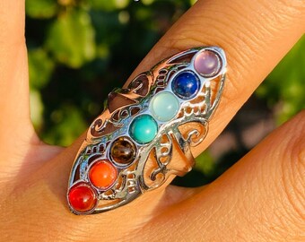 Jewelryonclick Indian Emerald CZ Gold Plated Ring for Women Chakra Healing Astrological Size 5,6,7,8,9,10 Jewelryonclick Indian Emerald CZ Gold Plated Ring for Women Chakra Healing Astrological Size 5,6,7,8,9,10