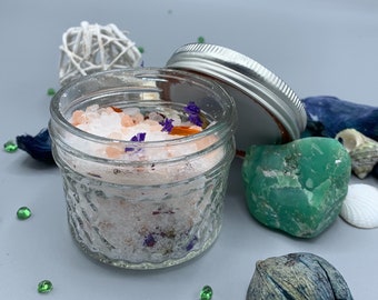 4oz Bath salts, Himalayan, spa, relaxation jar, epsom salts