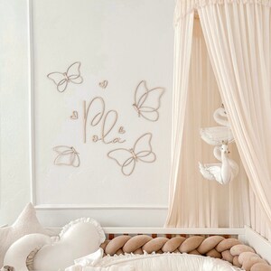 woodeb butterflies kids room motyle woodennamewooden sign drewnianedekoracje kids room girls room