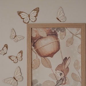 Holzschmetterlinge | Dekor aus Holz | Wanddekoration | Schmetterlinge Dekor | Babygirl |