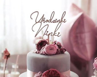 Personalisierte Namen Cake Topper | Wooden Cake Topper | Happy Birthday Cake Topper | Tortenstecker | Cake Topper Name Personalisiert