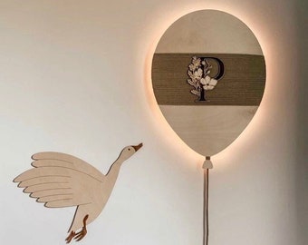 Ballon volant | lampe montgolfière | Veilleuse pour enfants |