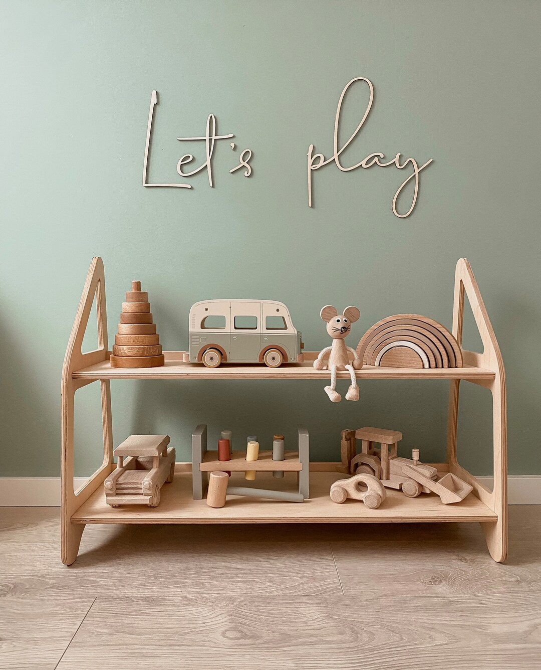 Let's PLAY Wall Sign - Play Sign Children's Playroom Decor - Bedroom ...