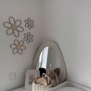 Wooden flowers,Blume Wanddeko Kinderzimme nursery wooden , wall script , wooden wall decoration , Kinderzimmer Dekoration , Wanddekoration image 3