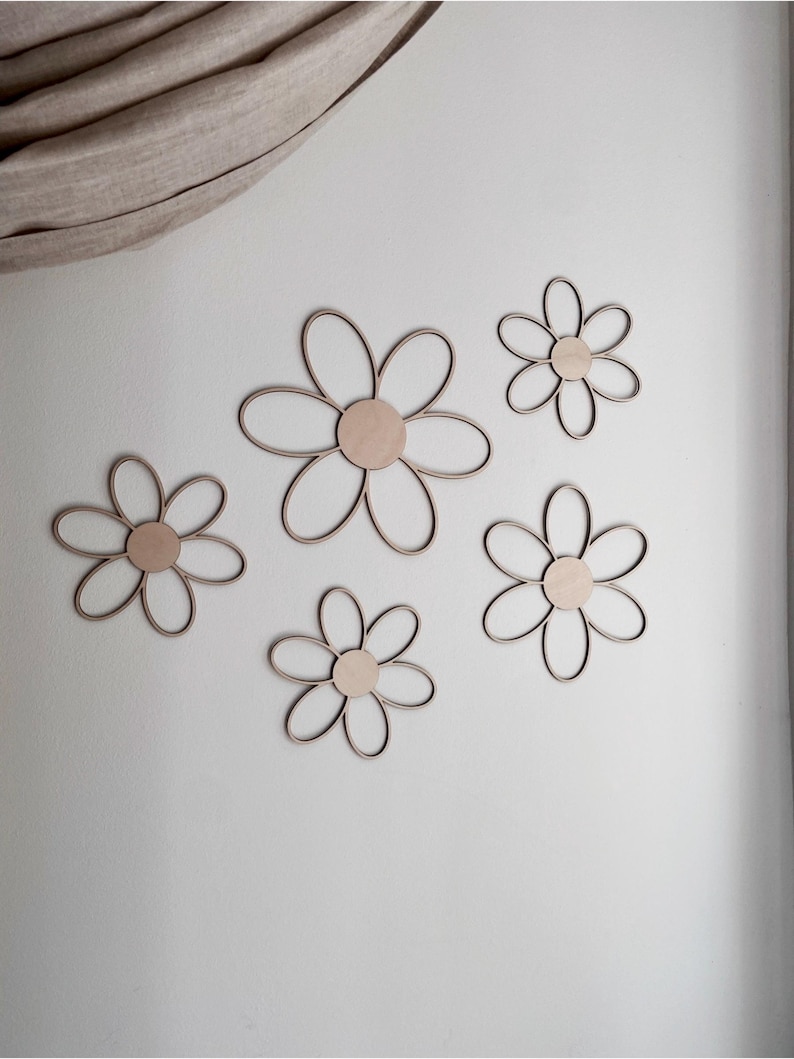 papillons en bois | décor en bois | Décoration murale | Décor papillons | Petite fille | image 5