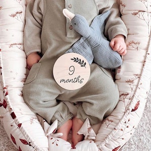 Cartes jalons en bois | Ma première année | Cartes de baby shower | plaque commémorative en bois | Carte d'étape de bébé en bois | Cadeau de baby shower