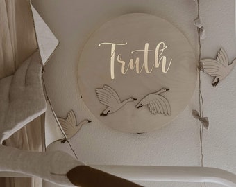 Personalized night lamp with name – a gift for a child's birth, baptism, or baby shower