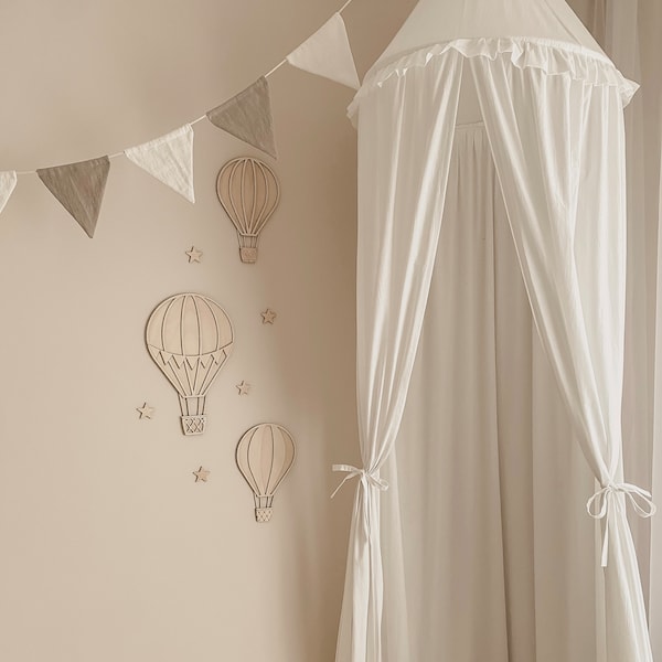 Hot air balloons, Wall Decor, ballon fur kinder, Deko für Kinderzimmer, Heißluftballon, Balloon,wand decor, nursery decoration,