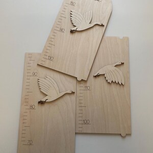 Wooden Growth Chart Geese Wachstumstabelle Gänse Toise Bébé Bois Décoration Murale Chambre Enfant Boho Kinderzimmer Bild 9
