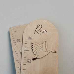 Wooden Growth Chart Geese Wachstumstabelle Gänse Toise Bébé Bois Décoration Murale Chambre Enfant Boho Kinderzimmer Bild 10