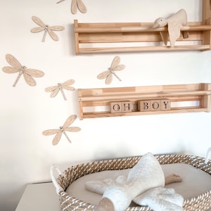 wooden dragonflies babyzimmer kidsroom nursery decor Children Room wooden wall decor