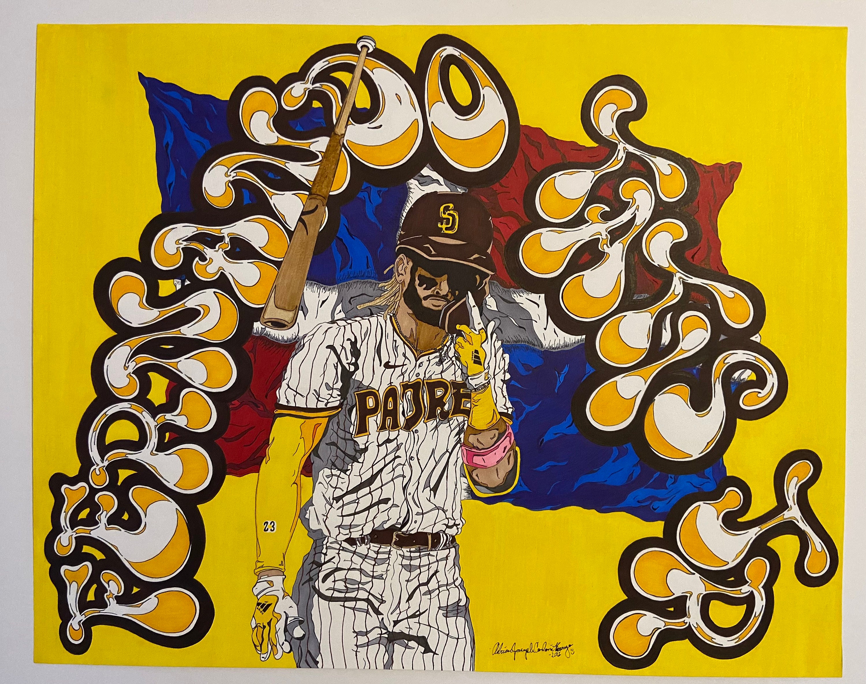 san-diego-padres-shortstop-fernando-tatis-jr-23-bat-flip-etsy