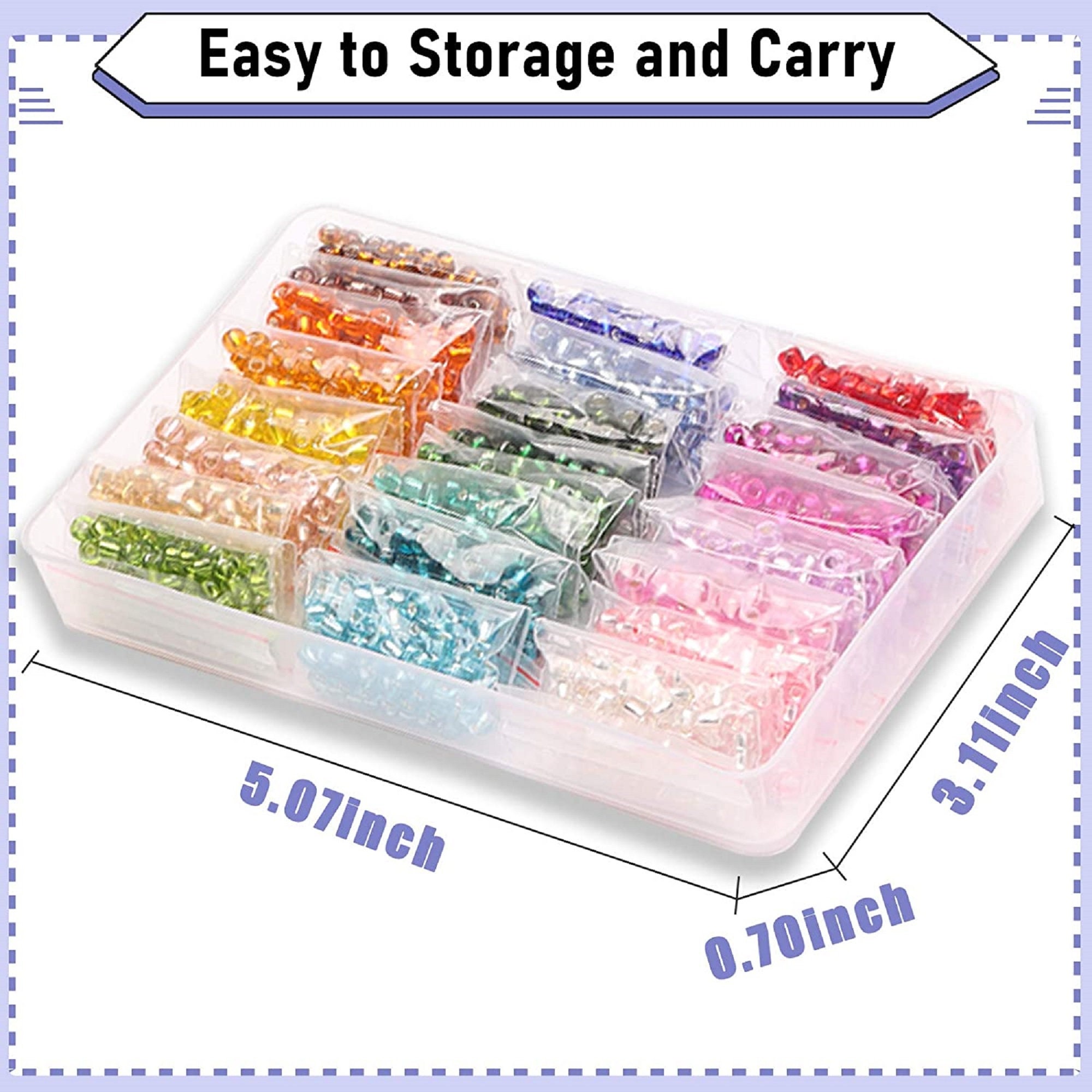 Jewelry Making Supplies Kit 7200pcs 2mm 12/0 Bead Craft Kit Etsy UK