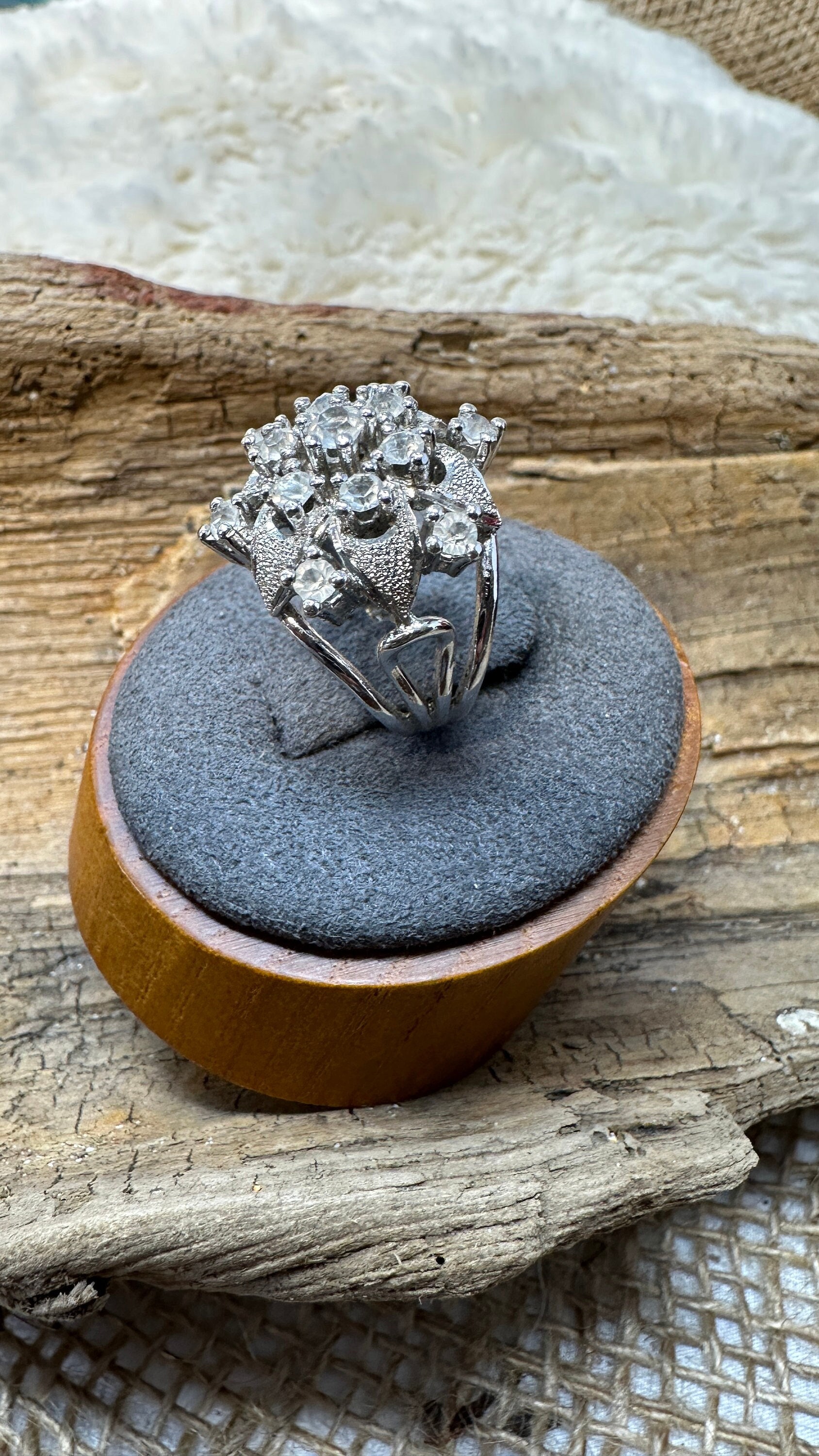 Flower Design Statement Ring