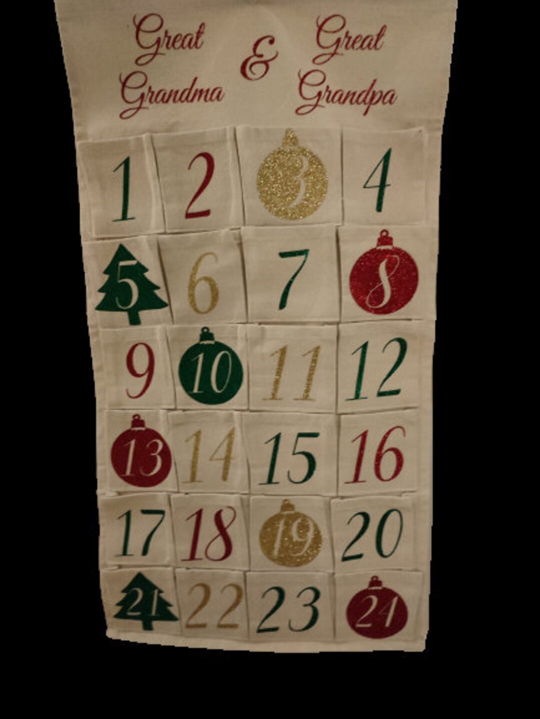 Personalised Fillable Advent Calendar Etsy UK