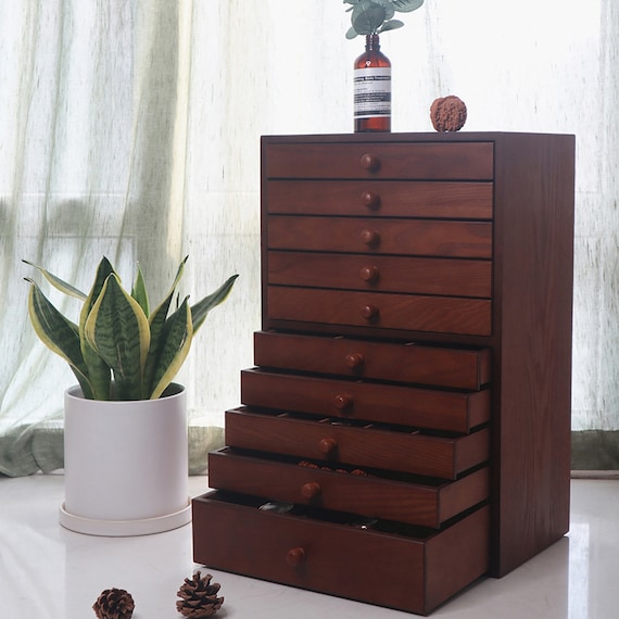 Wooden Jewelry Armoire Jewelry Organizer Box 10 layer Large Capacity Jewelry Storage Organizer Jewelry Storage Box Exquisite Jewelry Box Etsy UK