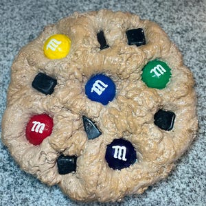 Giant M&M Chocolate Chip Cookie - Jumbo Cookie Wall Art - Dessert Theme Wall Art - Candyland Decor - Cookie Art