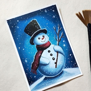 Hand painted Christmas Cards, Greeting cards, Christmas Notecards, Handmade Christmas Art,Christmas Postcards, Christmas gifts, Wall Decor