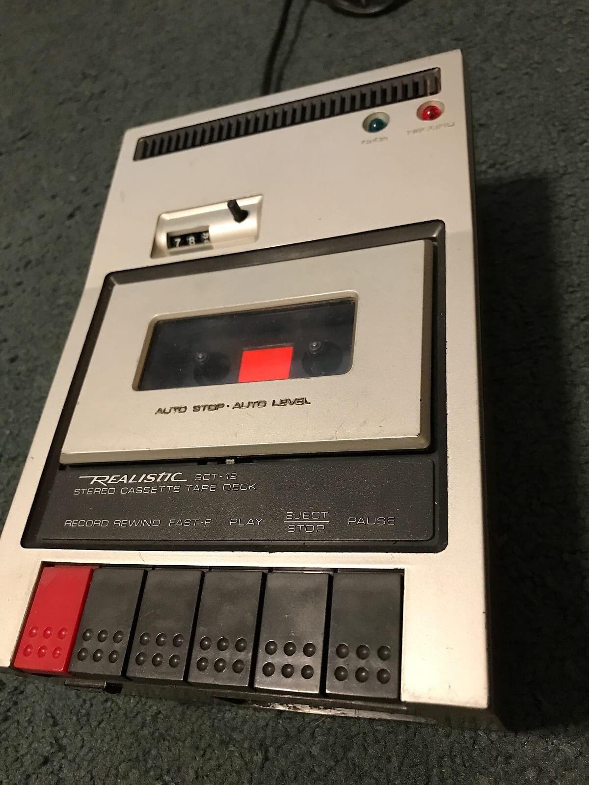 Realistic Sct12 Vintage Cassette Tape Deck Stereo Recorder Ac Bias