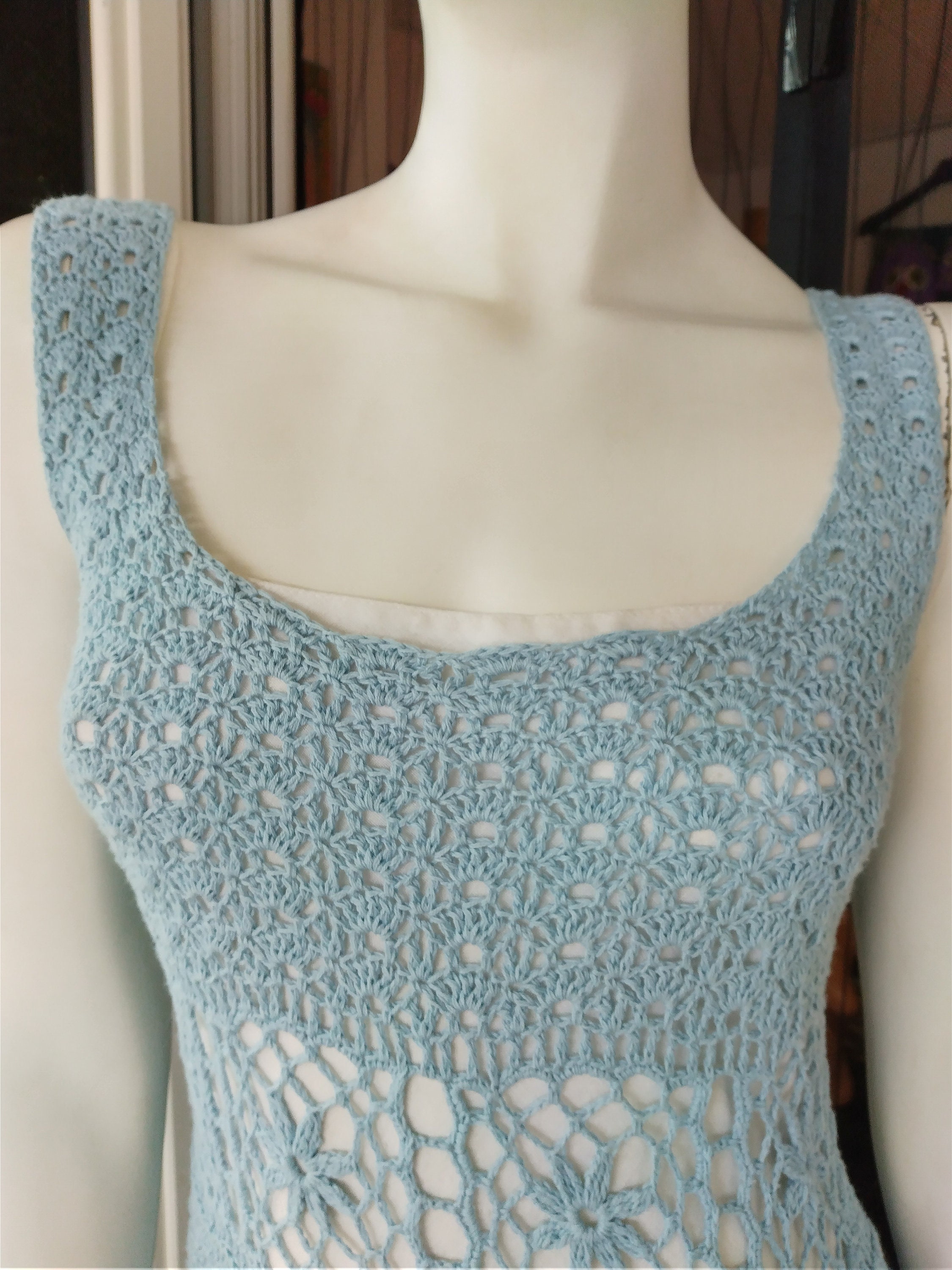 Crochet Dress Summer Dress Handmade Dress Knitted Dress Etsy UK