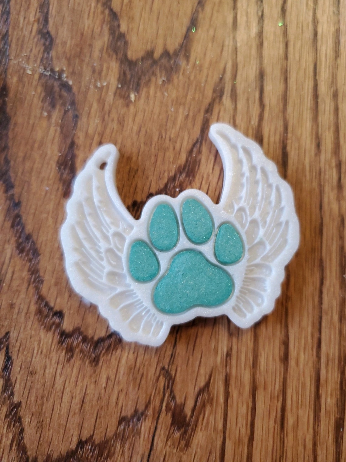 Paw Print With White Angel Wings - Etsy