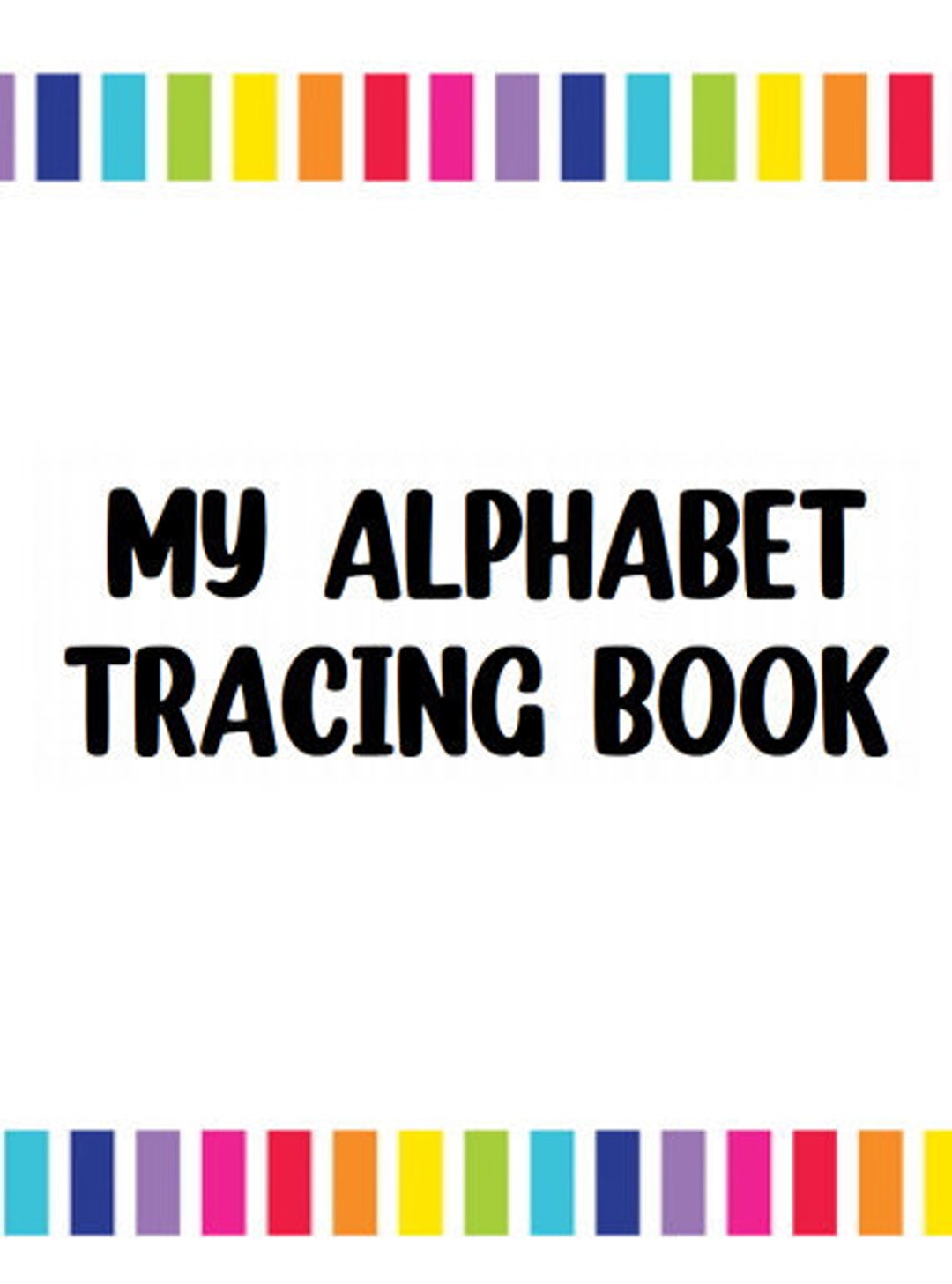 Alphabet Tracing Book AZ Etsy