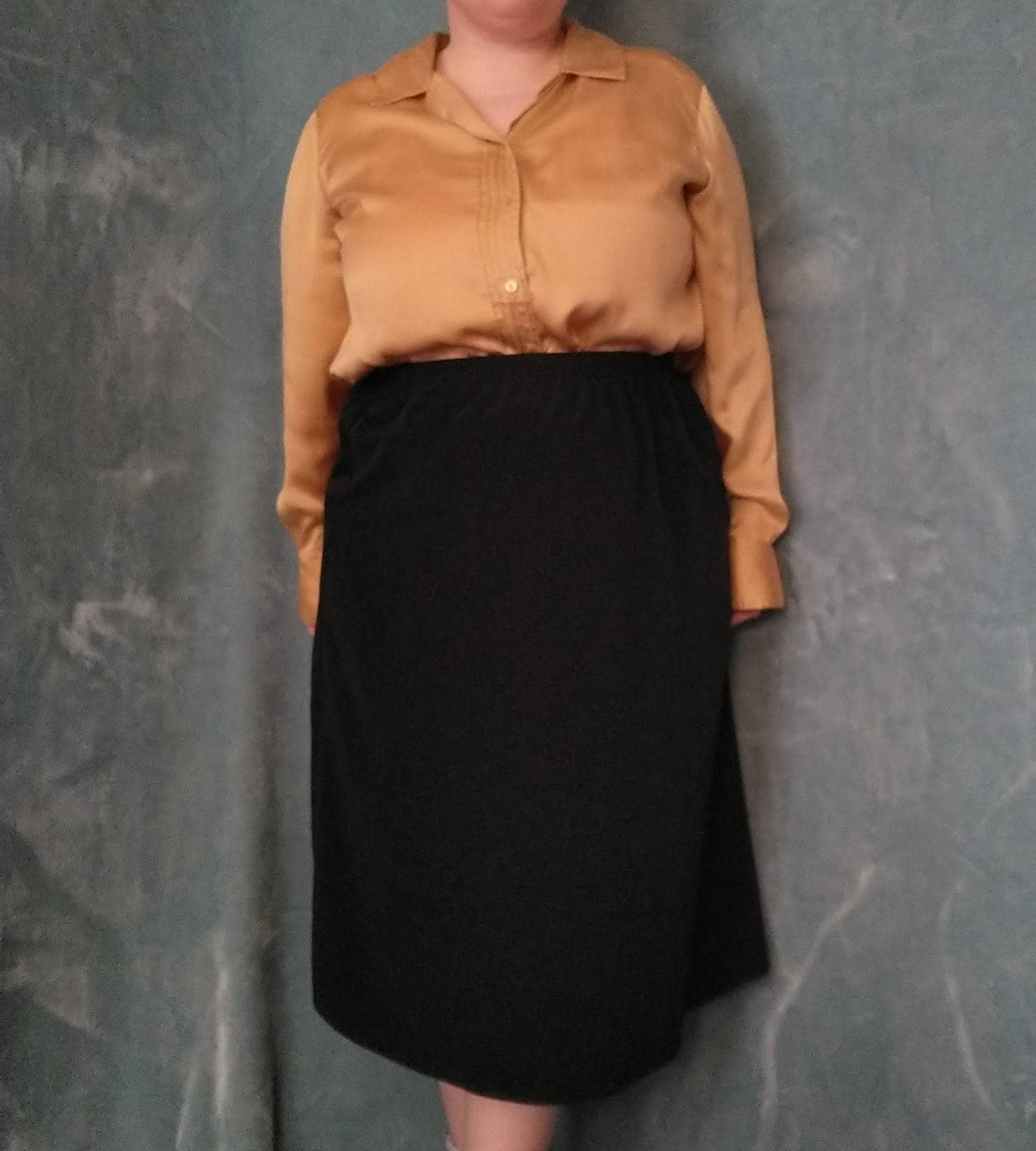 Black velvet skirt size 20 cheap
