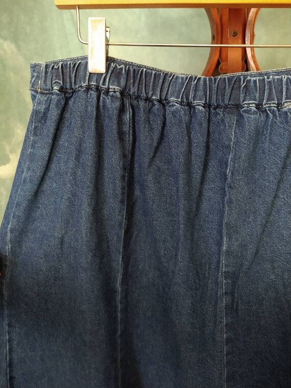 Plus size jean skirts 80s clearance