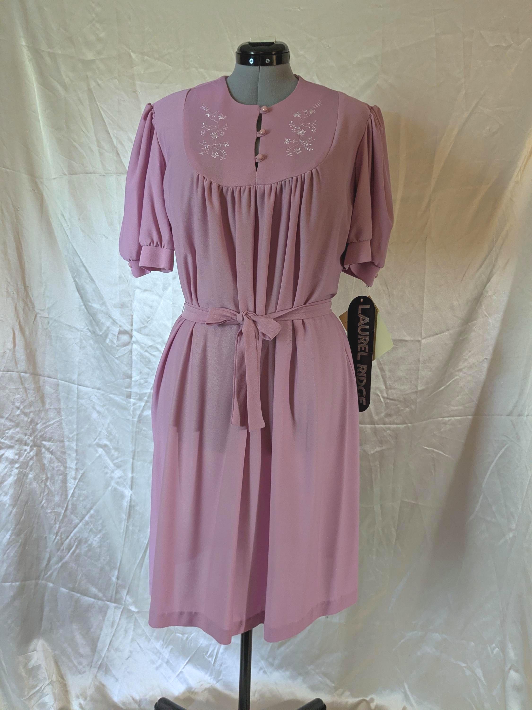 Plus Size Dusty Rose Dress - Etsy