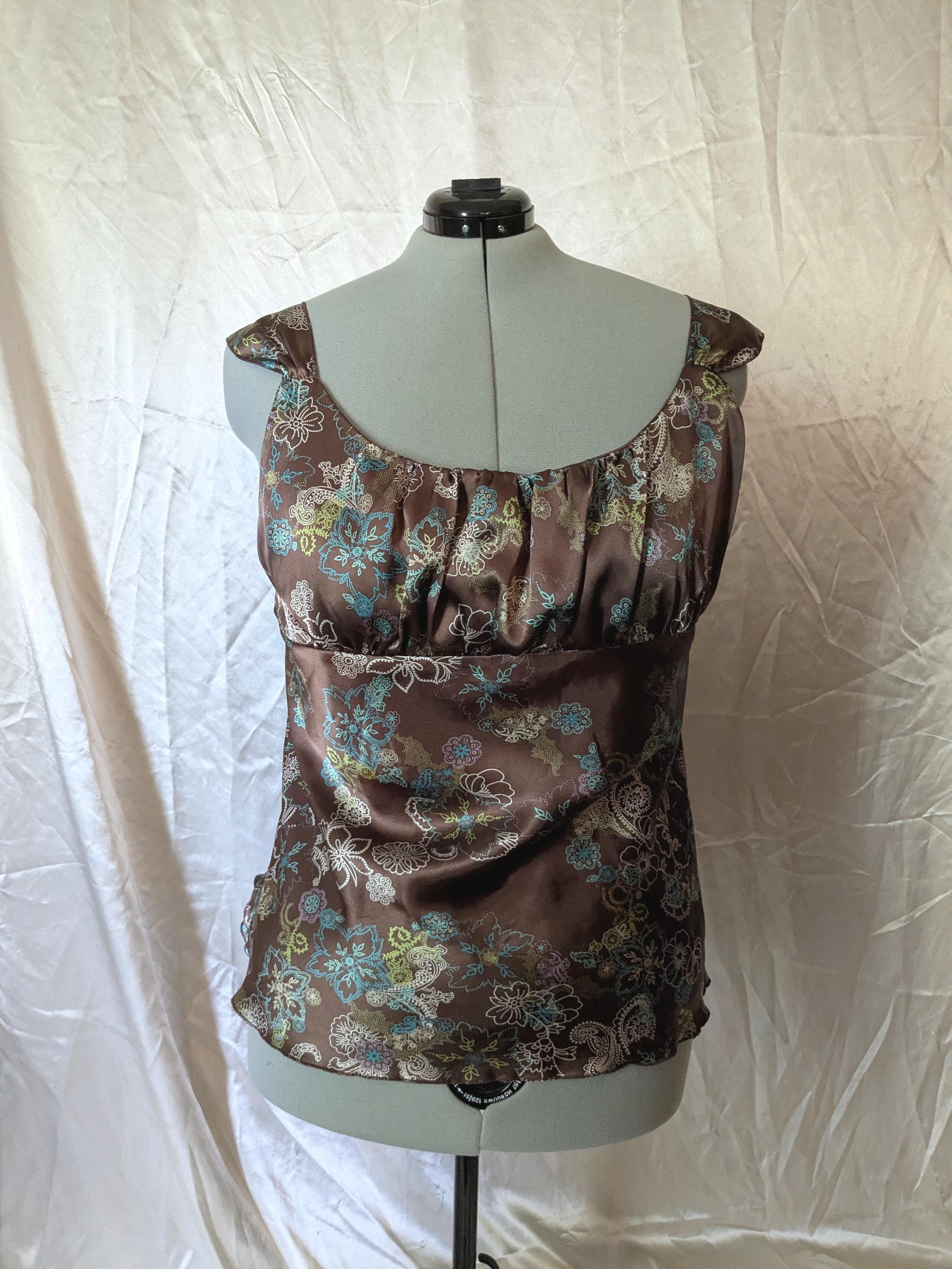 Y2k Satin Tank Top - Etsy