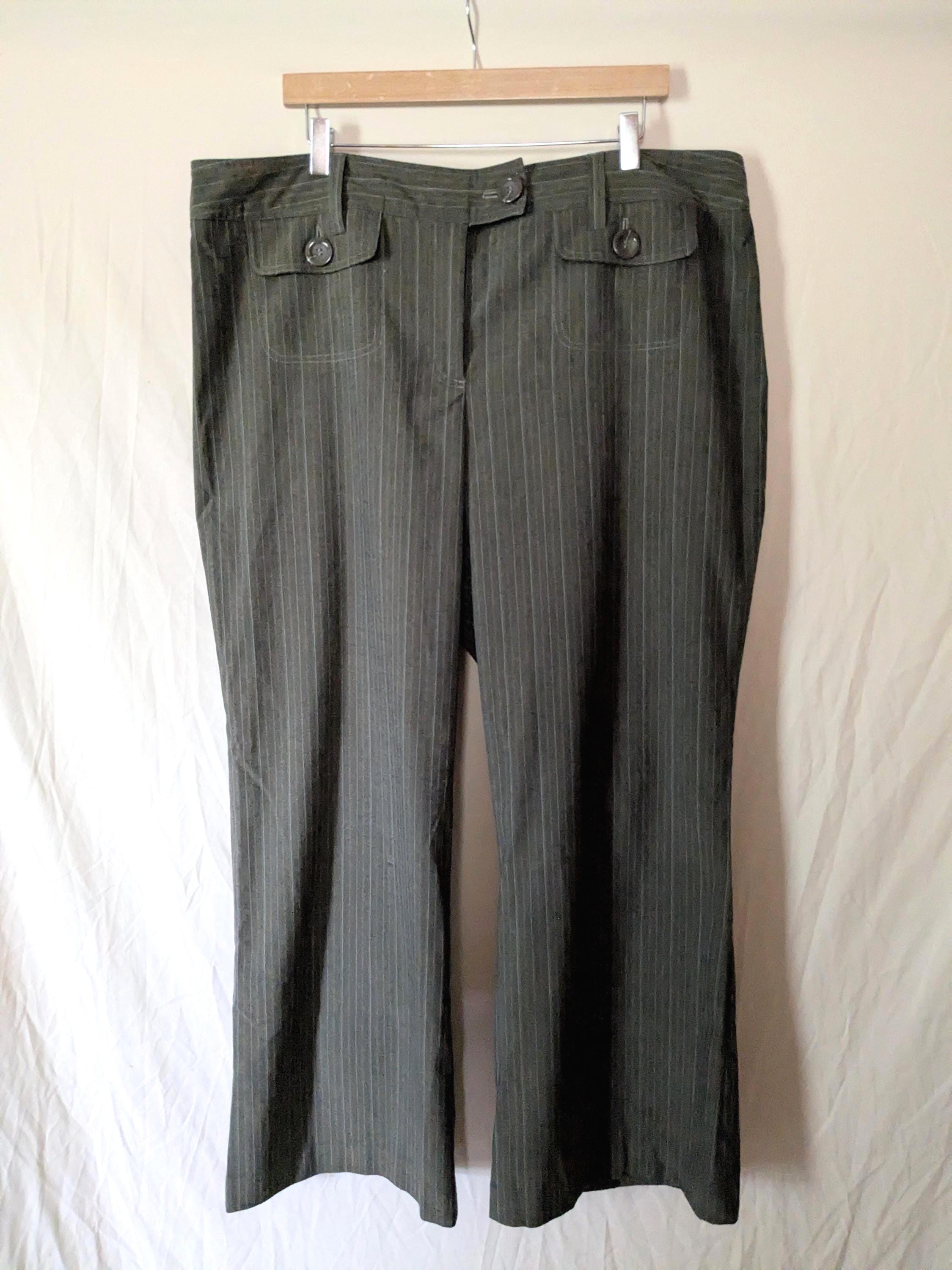 90s Pinstripe Pants - Etsy